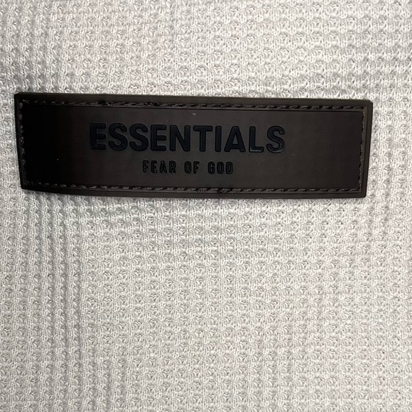Fear of God Essentials Waffle Knit Tees-Long Sleeve kids Size 4/5 - Picture 3 of 7
